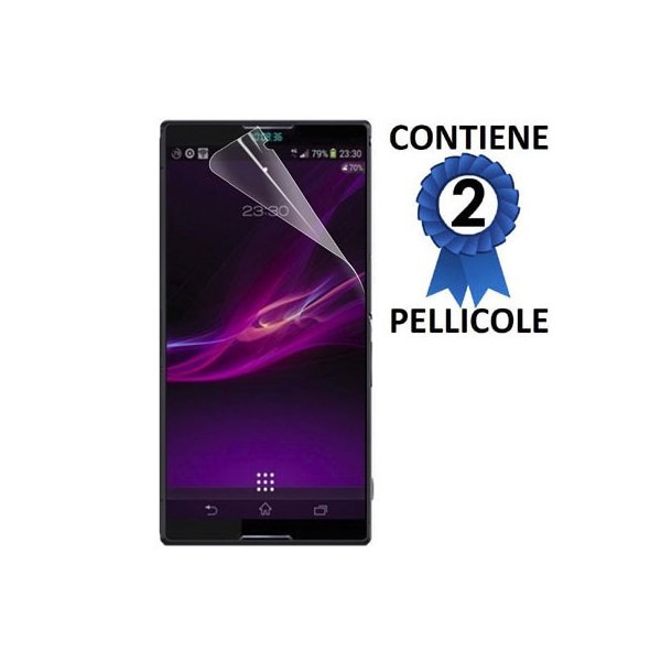 PELLICOLA PROTEGGI DISPLAY per SONY XPERIA Z4 COMPACT CONFEZIONE 2 PEZZI