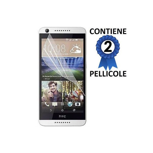 PELLICOLA PROTEGGI DISPLAY per HTC DESIRE 626, A32, D626W CONFEZIONE 2 PEZZI