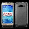 CUSTODIA GEL TPU SILICONE per SAMSUNG SM-J700F GALAXY J7 COLORE BIANCO - TRASPARENTE