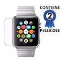 PELLICOLA PROTEGGI DISPLAY per APPLE WATCH 38MM CONFEZIONE 2 PEZZI