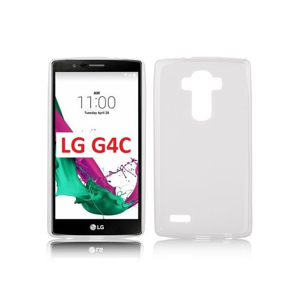 CUSTODIA GEL TPU SILICONE per LG MAGNA, G4C, H525N COLORE BIANCO TRASPARENTE