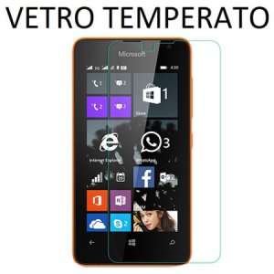 PELLICOLA PROTEGGI DISPLAY VETRO TEMPERATO 0,33mm per MICROSOFT LUMIA 430 DUAL SIM