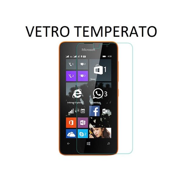 PELLICOLA PROTEGGI DISPLAY VETRO TEMPERATO 0,33mm per MICROSOFT LUMIA 430 DUAL SIM