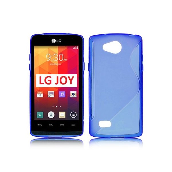 CUSTODIA GEL TPU SILICONE DOUBLE per LG JOY H220 COLORE BLU