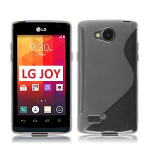 CUSTODIA GEL TPU SILICONE DOUBLE per LG JOY H220 COLORE BIANCO - TRASPARENTE