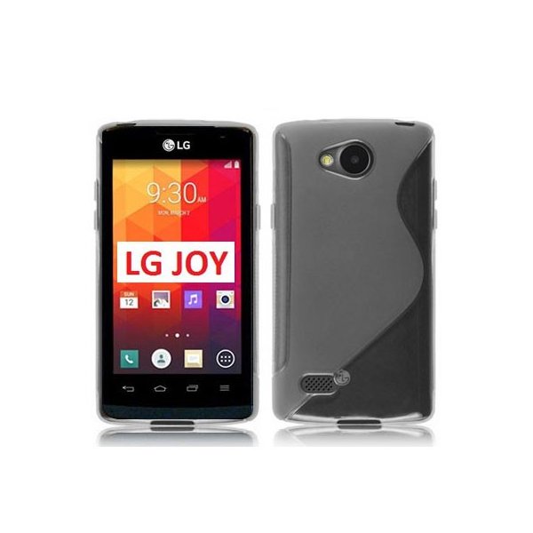 CUSTODIA GEL TPU SILICONE DOUBLE per LG JOY H220 COLORE BIANCO - TRASPARENTE