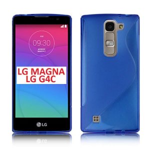 CUSTODIA GEL TPU SILICONE DOUBLE per LG MAGNA, G4C, H525N COLORE BLU