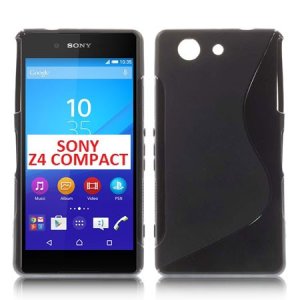 CUSTODIA GEL TPU SILICONE DOUBLE per SONY XPERIA Z4 COMPACT COLORE NERO