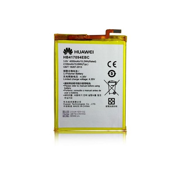 BATTERIA ORIGINALE HUAWEI HB417094EBC per ASCEND MATE 7 - 4100 mAh LI-ION BULK