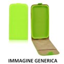 CUSTODIA FLIP VERTICALE SLIM SIMILPELLE per SAMSUNG SM-G388F GALAXY XCOVER 3 CON INTERNO IN TPU SILICONE COLORE VERDE