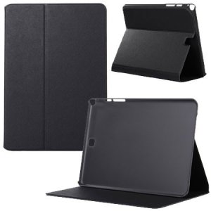 CUSTODIA BOOK ORIZZONTALE SLIM per SAMSUNG GALAXY TAB A 8.0, SM-T350 CON STAND COLORE NERO