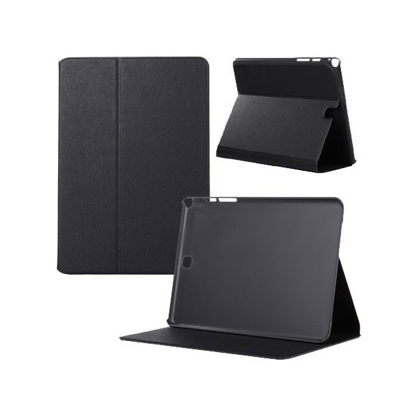 CUSTODIA BOOK ORIZZONTALE SLIM per SAMSUNG GALAXY TAB A 8.0, SM-T350 CON STAND COLORE NERO