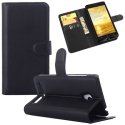 CUSTODIA FLIP ORIZZONTALE SIMILPELLE per ASUS ZENFONE 5 (NO LTE) A501CG, A500CG CON STAND E CHIUSURA MAGNETICA COLORE NERO