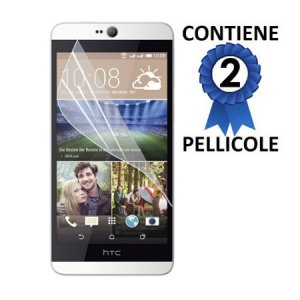 PELLICOLA PROTEGGI DISPLAY per HTC DESIRE 826, DESIRE 826 DUAL SIM CONFEZIONE 2 PEZZI