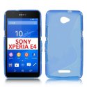 CUSTODIA GEL TPU SILICONE DOUBLE per SONY XPERIA E4, E2104, E2105 COLORE BLU