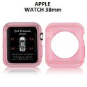 CUSTODIA GEL TPU SILICONE per APPLE WATCH 38MM COLORE ROSA TRASPARENTE