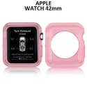 CUSTODIA GEL TPU SILICONE per APPLE WATCH 42MM COLORE ROSA TRASPARENTE