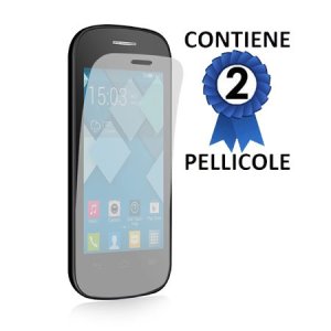 PELLICOLA PROTEGGI DISPLAY per ALCATEL ONE TOUCH POP C2 CONFEZIONE 2 PEZZI