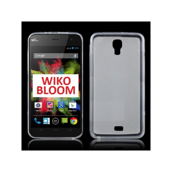 CUSTODIA GEL TPU SILICONE per WIKO BLOOM COLORE BIANCO TRASPARENTE