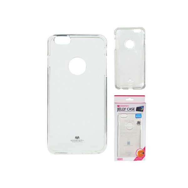 CUSTODIA GEL TPU SILICONE TRASPARENTE per APPLE IPHONE 6 PLUS, 5.5" POLLICI ALTA QUALITA' MERCURY BLISTER