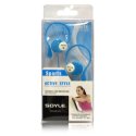 AURICOLARE STEREO per MP3, MP4 CON JACK 3,5MM, SUPPORTO PER ORECCHIO E LUNGHEZZA CAVO 1,2MT AZZURRO E BIANCO SY-A5141 SOYLE