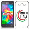 CUSTODIA GEL TPU SILICONE per SAMSUNG G530H GRAND PRIME CON BANDIERA ITALIANA E SCRITTA "MADE IN ITALY"