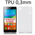 CUSTODIA GEL TPU SILICONE ULTRA SLIM 0,3mm per LENOVO VIBE K3 NOTE (K50-t5) COLORE BIANCO TRASPARENTE