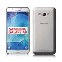 CUSTODIA GEL TPU SILICONE per SAMSUNG SM-A800F GALAXY A8 COLORE BIANCO TRASPARENTE