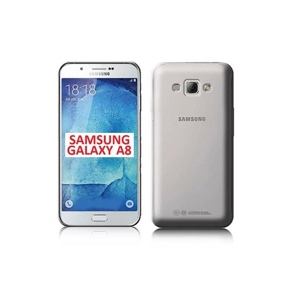 CUSTODIA GEL TPU SILICONE per SAMSUNG SM-A800F GALAXY A8 COLORE BIANCO TRASPARENTE