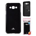 CUSTODIA GEL TPU SILICONE per SAMSUNG SM-A800F GALAXY A8 COLORE NERO LUCIDO CON GLITTER ALTA QUALITA' MERCURY BLISTER