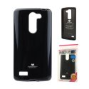 CUSTODIA GEL TPU SILICONE per LG MAGNA, G4C, H525N COLORE NERO LUCIDO CON GLITTER ALTA QUALITA' MERCURY BLISTER