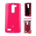 CUSTODIA GEL TPU SILICONE per LG MAGNA, G4C, H525N COLORE FUCSIA LUCIDO CON GLITTER ALTA QUALITA' MERCURY BLISTER