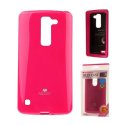 CUSTODIA GEL TPU SILICONE per LG SPIRIT 4G LTE H440N, H420 COLORE FUCSIA LUCIDO CON GLITTER ALTA QUALITA' MERCURY BLISTER