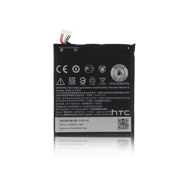 BATTERIA ORIGINALE HTC B0P9O100 per DESIRE 610 - 2040 mAh LI-ION BULK