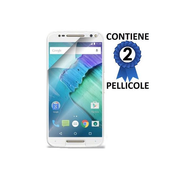 PELLICOLA PROTEGGI DISPLAY per MOTOROLA MOTO X STYLE CONFEZIONE 2 PEZZI