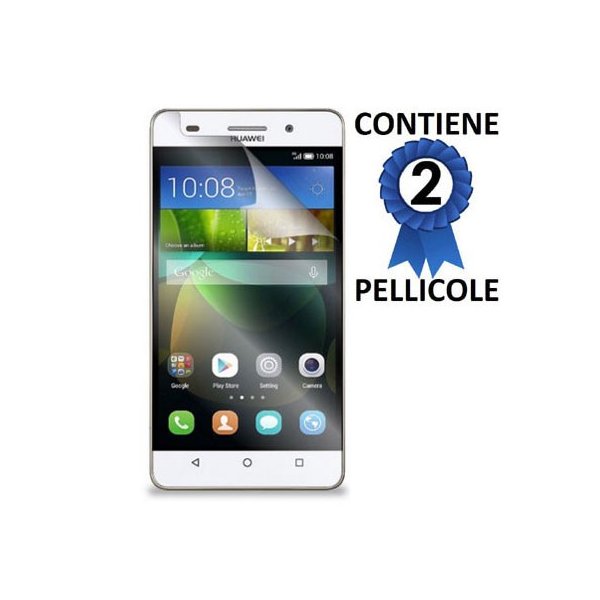 PELLICOLA PROTEGGI DISPLAY per HUAWEI HONOR 4C, G PLAY MINI, G650 CONFEZIONE 2 PEZZI