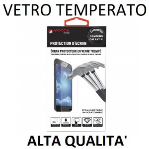 PELLICOLA PROTEGGI DISPLAY VETRO TEMPERATO 0,33mm per SAMSUNG SM-J100H GALAXY J1 ALTA QUALITA' MOCCA BLISTER