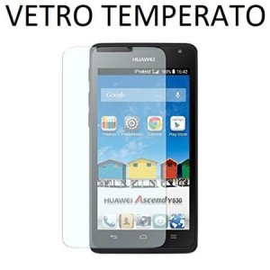 PELLICOLA PROTEGGI DISPLAY VETRO TEMPERATO 0,33mm per HUAWEI ASCEND Y530, C8813