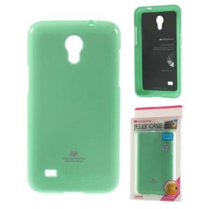 CUSTODIA GEL TPU SILICONE per SAMSUNG G3586 GALAXY CORE LITE COLORE VERDE ACQUA LUCIDO CON GLITTER ALTA QUALITA' MERCURY