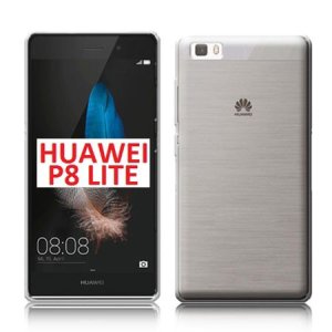 CUSTODIA GEL TPU SILICONE per HUAWEI P8 LITE COLORE BIANCO TRASPARENTE