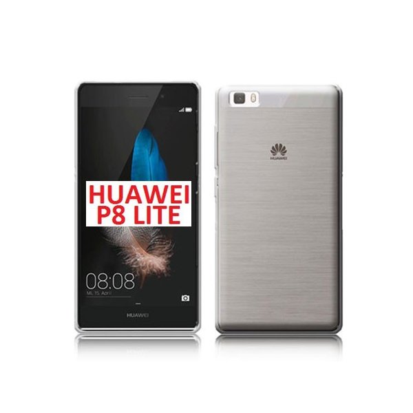 CUSTODIA GEL TPU SILICONE per HUAWEI P8 LITE COLORE BIANCO TRASPARENTE