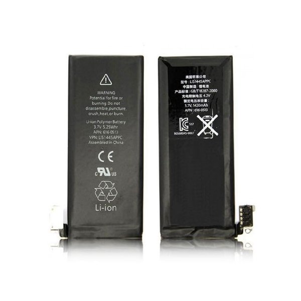 BATTERIA OEM per APPLE IPHONE 4 - APN: 616-0513 - 1420 mAh LI-ION BULK (NO LOGO APPLE)