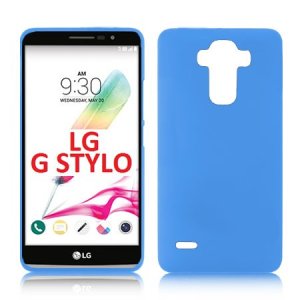 CUSTODIA GEL TPU SILICONE LUCIDA per LG G STYLO H631TN, H630 COLORE AZZURRO