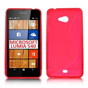 CUSTODIA GEL TPU SILICONE DOUBLE per MICROSOFT LUMIA 540 DUAL SIM COLORE ROSA