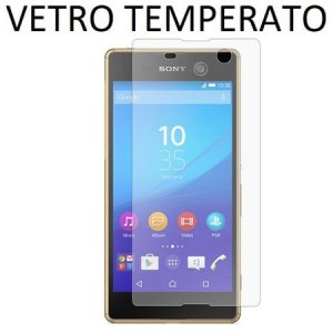 PELLICOLA PROTEGGI DISPLAY VETRO TEMPERATO 0,33mm per SONY XPERIA M5, XPERIA M5 DUAL