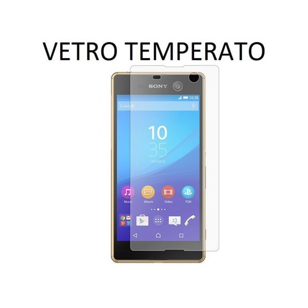 PELLICOLA PROTEGGI DISPLAY VETRO TEMPERATO 0,33mm per SONY XPERIA M5, XPERIA M5 DUAL