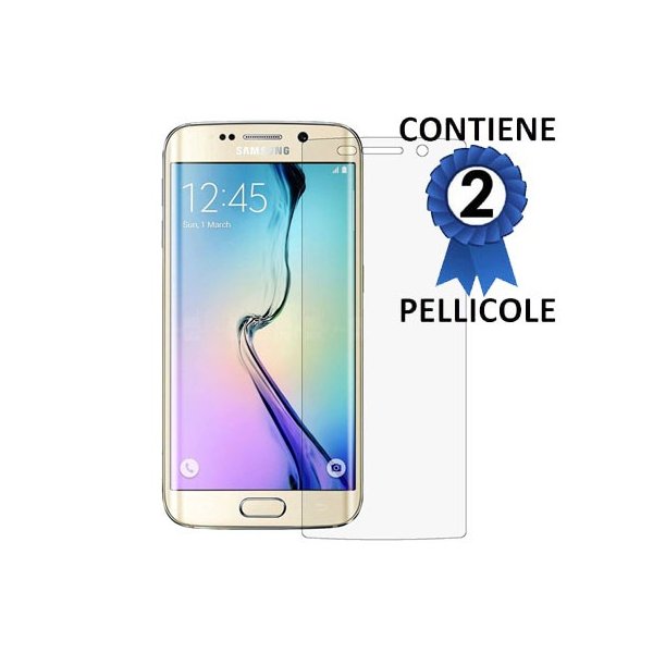 PELLICOLA PROTEGGI DISPLAY per SAMSUNG SM-G928 GALAXY S6 EDGE PLUS, 2 PEZZI - ATTENZIONE: copre parzialmente la parte frontale!