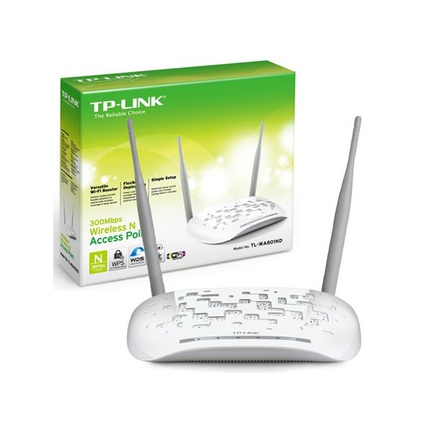 ACCESS POINT N 300Mbps CON TECNOLOGIA MIMO E QUICK SETUP SECURITY COLORE BIANCO TL-WA801N TP-LINK