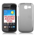 CUSTODIA GEL TPU SILICONE per HUAWEI ASCEND Y535 COLORE NERO TRASPARENTE