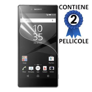 PELLICOLA PROTEGGI DISPLAY per SONY XPERIA Z5 PREMIUM, XPERIA Z5 PREMIUM DUAL CONFEZIONE 2 PEZZI